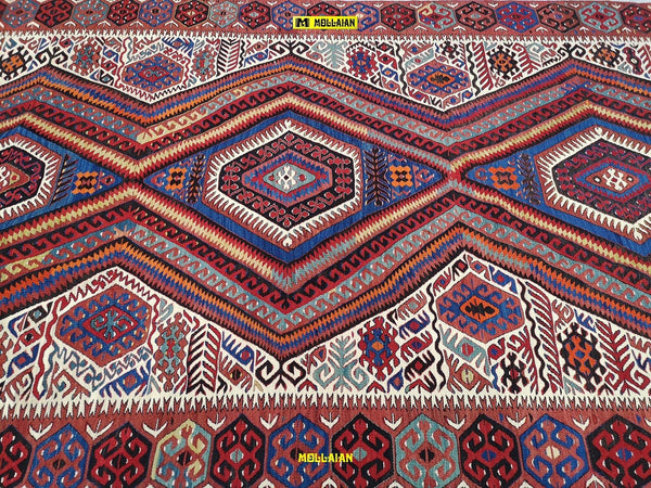 Tappeto Originale Kilim Shirvan Antico 310x168cm Rosso Scuro Tappeto Certificato Primi Del 900 Avorato A Mano Casa e cucina/Tessili per la casa/Tappeti e tappetini/Tappeti Mollaian Tappeti - Lecce, Commerciovirtuoso.it