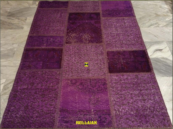 Tappeto Originale Patchwork Vintage Anatolia Vintage 190x120cm Glicine Chiaro E Scuro Certificato Casa e cucina/Tessili per la casa/Tappeti e tappetini/Tappeti Mollaian Tappeti - Lecce, Commerciovirtuoso.it
