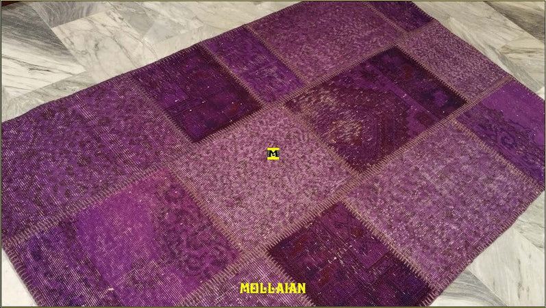 Tappeto Originale Patchwork Vintage Anatolia Vintage 190x120cm Glicine Chiaro E Scuro Certificato Casa e cucina/Tessili per la casa/Tappeti e tappetini/Tappeti Mollaian Tappeti - Lecce, Commerciovirtuoso.it