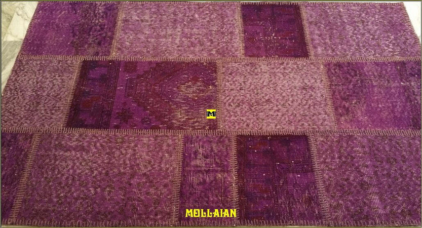 Tappeto Originale Patchwork Vintage Anatolia Vintage 190x120cm Glicine Chiaro E Scuro Certificato Casa e cucina/Tessili per la casa/Tappeti e tappetini/Tappeti Mollaian Tappeti - Lecce, Commerciovirtuoso.it
