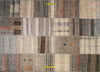 Tappeto Patchwork Kilim 235x170 Cm Grigio Tortora Beige Originale Certificato Casa e cucina/Tessili per la casa/Tappeti e tappetini/Tappeti Mollaian Tappeti - Lecce, Commerciovirtuoso.it