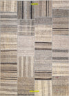 Tappeto Patchwork Kilim 235x170cm Grigio - Tortora - Beige Originale, Lavorato A Mano Originale Con Il Certificato Casa e cucina/Tessili per la casa/Tappeti e tappetini/Tappeti Mollaian Tappeti - Lecce, Commerciovirtuoso.it