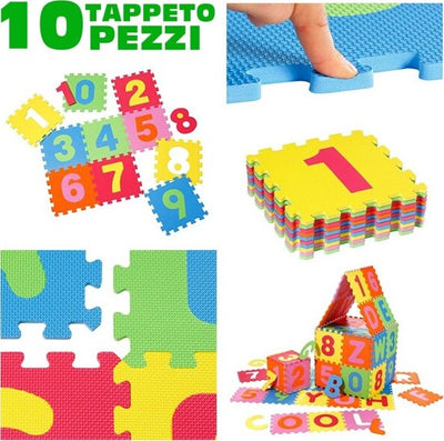 Tappeto-Per-Bambini-Da-Pavimento-10-Pz-Puzzle-Neonato-Antiurto-Atossico-Lavabile