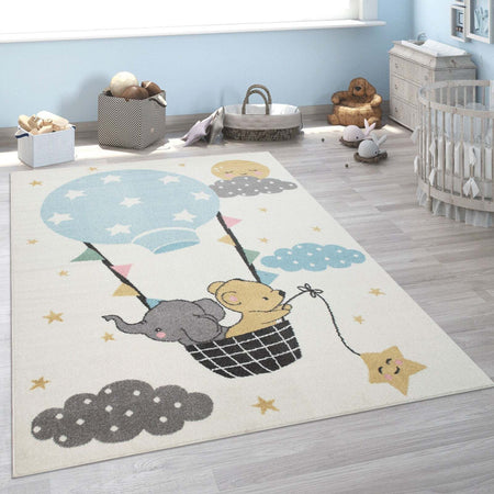 Tappeto-per-Bambini-Pelo-Corto-Elephant