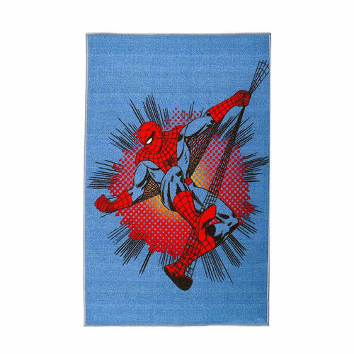 Tappeto Cameretta Antiscivolo Marvel Spiderman 80x120 Cm Var. 1