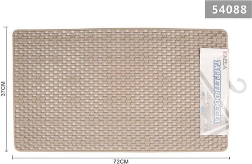 Tappeto Per Doccia Tappetino Vasca Da Bagno Rettangolare 37 X 72 Cm Beige 54088 Casa e cucina/Bagno/Accessori per il bagno/Accessori per la doccia/Tappetini Trade Shop italia - Napoli, Commerciovirtuoso.it
