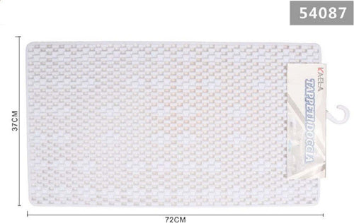 Tappeto Per Doccia Tappetino Vasca Da Bagno Rettangolare 37 X 72cm Bianco 54087 Casa e cucina/Bagno/Accessori per il bagno/Accessori per la doccia/Tappetini Trade Shop italia - Napoli, Commerciovirtuoso.it