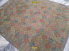Tappeto Rettangolare Melange Verde Kilim Kaudani Melange 228x173cm Disegno Moderno, Double Face Originale, Lavorato a Mano, Pezzo Unico Casa e cucina/Tessili per la casa/Tappeti e tappetini/Tappeti Mollaian Tappeti - Lecce, Commerciovirtuoso.it