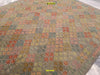 Tappeto Rettangolare Melange Verde Kilim Kaudani Melange 228x173cm Disegno Moderno, Double Face Originale, Lavorato a Mano, Pezzo Unico Casa e cucina/Tessili per la casa/Tappeti e tappetini/Tappeti Mollaian Tappeti - Lecce, Commerciovirtuoso.it