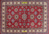 Tappeto Rettangolare Rosso Beige Azzurro Uzbek Kazak 295x206 Cm Tappeto Geometrico Orientale Originale Casa e cucina/Tessili per la casa/Tappeti e tappetini/Tappeti Mollaian Tappeti - Lecce, Commerciovirtuoso.it