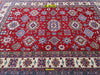 Tappeto Rettangolare Rosso Beige Azzurro Uzbek Kazak 295x206 Cm Tappeto Geometrico Orientale Originale Casa e cucina/Tessili per la casa/Tappeti e tappetini/Tappeti Mollaian Tappeti - Lecce, Commerciovirtuoso.it
