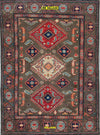 Tappeto Rettangolare Uzbek Kazak 145x106cm Marrone Multicolore Marrone Tortora Casa e cucina/Tessili per la casa/Tappeti e tappetini/Tappeti Mollaian Tappeti - Lecce, Commerciovirtuoso.it