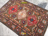 Tappeto Rettangolare Uzbek Kazak 145x106cm Marrone Multicolore Marrone Tortora Casa e cucina/Tessili per la casa/Tappeti e tappetini/Tappeti Mollaian Tappeti - Lecce, Commerciovirtuoso.it