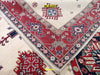 Tappeto Rettangolare Uzbek Kazak 295x213cm Beige E Arancione Tappeto Geometrico Orientale Originale Casa e cucina/Tessili per la casa/Tappeti e tappetini/Tappeti Mollaian Tappeti - Lecce, Commerciovirtuoso.it