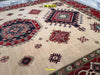 Tappeto Rettangolare Uzbek Kazak 295x213cm Beige E Arancione Tappeto Geometrico Orientale Originale Casa e cucina/Tessili per la casa/Tappeti e tappetini/Tappeti Mollaian Tappeti - Lecce, Commerciovirtuoso.it