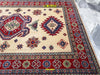 Tappeto Rettangolare Uzbek Kazak 296x204cm Beige Arancione E Verde Tappeto Geometrico Orientale Originale Casa e cucina/Tessili per la casa/Tappeti e tappetini/Tappeti Mollaian Tappeti - Lecce, Commerciovirtuoso.it