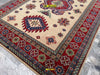Tappeto Rettangolare Uzbek Kazak 296x204cm Beige Arancione E Verde Tappeto Geometrico Orientale Originale Casa e cucina/Tessili per la casa/Tappeti e tappetini/Tappeti Mollaian Tappeti - Lecce, Commerciovirtuoso.it
