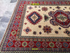 Tappeto Rettangolare Uzbek Kazak 296x204cm Beige Arancione E Verde Tappeto Geometrico Orientale Originale Casa e cucina/Tessili per la casa/Tappeti e tappetini/Tappeti Mollaian Tappeti - Lecce, Commerciovirtuoso.it