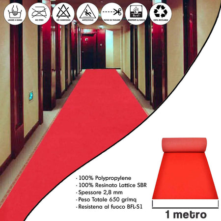 Tappeto-Rosso-Lungo-per-Festa-Matrimonio-Natalizio---Passatoia-Rossa-Natalizia-per-Cerimonia-Red-Carpet