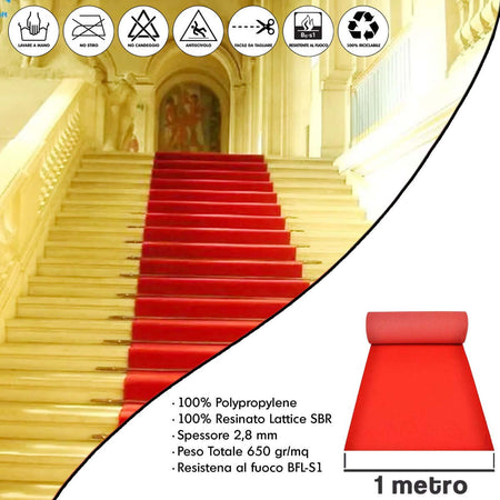 Tappeto-Rosso-Lungo-per-Festa-Matrimonio-Natalizio---Passatoia-Rossa-Natalizia-per-Cerimonia-Red-Carpet