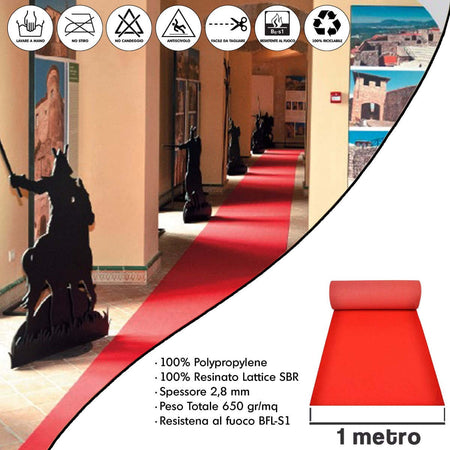 Tappeto-Rosso-Lungo-per-Festa-Matrimonio-Natalizio---Passatoia-Rossa-Natalizia-per-Cerimonia-Red-Carpet