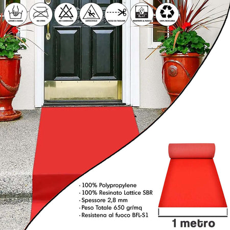 Tappeto-Rosso-Lungo-per-Festa-Matrimonio-Natalizio---Passatoia-Rossa-Natalizia-per-Cerimonia-Red-Carpet