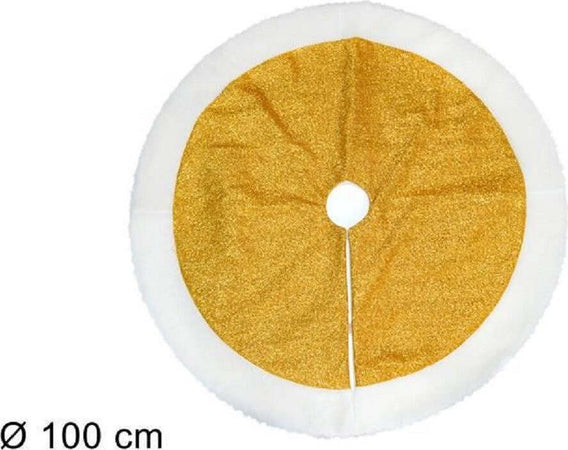 Tappeto Sottoalbero Natale Gonna Copertura 100 Cm Effetto Glitter Oro Pelliccia Casa e cucina/Decorazioni per interni/Addobbi e decorazioni per ricorrenze/Decorazioni natalizie/Gonne per alberi di Natale Trade Shop italia - Napoli, Commerciovirtuoso.it
