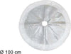 Tappeto-Sottoalbero-Natale-Gonna-Copertura-100-Cm-Silver-Pois-Pelliccia-Bianca