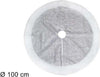 Tappeto-Sottoalbero-Natale-Gonna-Copertura-100cm-Effetto-Glitter-Silver-Pelliccia