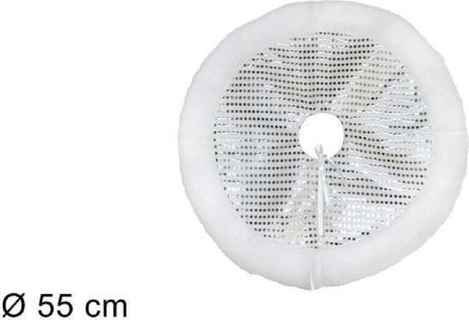 Tappeto Sottoalbero Natale Gonna Copertura 55cm Silver Pois Con Pelliccia Bianca Casa, arredamento e bricolage > Prodotti per Feste > Prodotti Natalizi Trade Shop italia - Napoli, Commerciovirtuoso.it