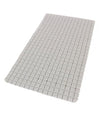 Tappeto Tappetino Antiscivolo Bagno Arredo 69 X 39cm Grigio Con Quadratini 69857