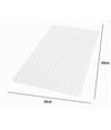 Tappeto Tappetino Antiscivolo Bagno Arredo 69x39 Cm Bianco Con Quadratini 69816