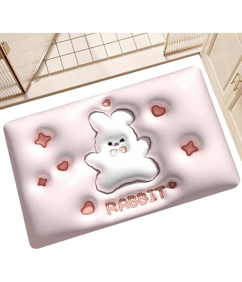 Tappeto Tappetino Antiscivolo Bagno Cartoon Effetto 3d Soft Bambini 38x58cm 87222
