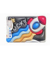 Tappeto Tappetino Antiscivolo Bagno Cartoon Effetto 3d Soft Bambini 38x58cm 87222