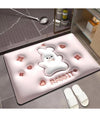 Tappeto Tappetino Antiscivolo Bagno Cartoon Effetto 3d Soft Bambini 38x58cm 87222