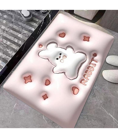 Tappeto Tappetino Antiscivolo Bagno Cartoon Effetto 3d Soft Bambini 38x58cm 87222