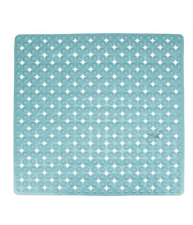 Tappeto Tappetino Antiscivolo Per Vasca Da Bagno Doccia 52 X 52 Cm Azzurro 79760