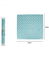 Tappeto Tappetino Antiscivolo Per Vasca Da Bagno Doccia 52 X 52 Cm Azzurro 79760