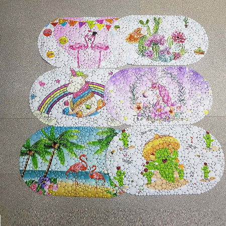 Tappeto Tappetino Antiscivolo Sassi Fenicotteri Unicorno Con Ventose 67x37 Cm  Trade Shop italia - Napoli, Commerciovirtuoso.it