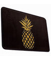 Tappeto Tappetino Antiscivolo Tessuto Bagno Arredo 40x60cm Nero Con Ananas 69750