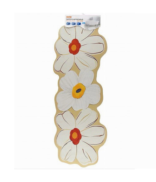 Tappeto Tappetino Arredo Da Bagno 38x118cm Con Motivo Floreale Antiscivolo 87224