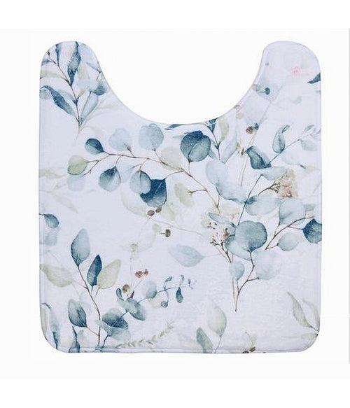 Tappeto Tappetino Girowater Arredo Bagno 45x50cm Fantasia Con Fiori Foglie 87061