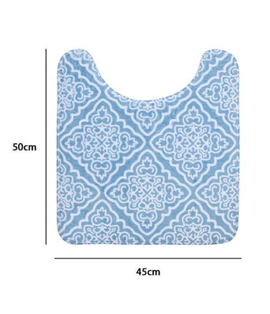 Tappeto Tappetino Girowater Arredo Bagno Celeste Fantasia Con Maioliche 87033
