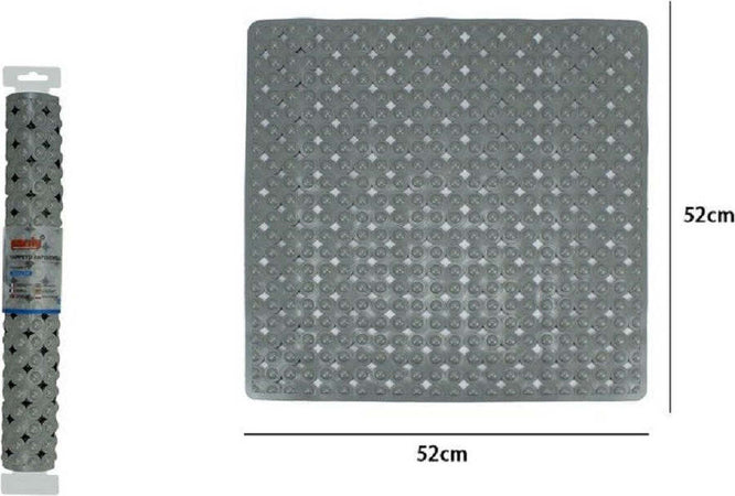Tappeto Tappetino Grigio Antiscivolo Per Vasca Da Bagno Doccia 52 X 52 Cm 79761 Casa, arredamento e bricolage > Accessori Bagno > Tappeti Doccia Trade Shop italia - Napoli, Commerciovirtuoso.it