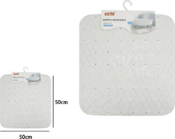 Tappeto Tappetino In Pvc Antiscivolo Per Vasca Bagno Doccia 50x50cm 79726 Bianco Casa, arredamento e bricolage > Accessori Bagno > Tappeti Doccia Trade Shop italia - Napoli, Commerciovirtuoso.it