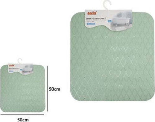 Tappeto Tappetino In Pvc Antiscivolo Per Vasca Bagno Doccia 50x50cm 79728 Verde Casa, arredamento e bricolage > Accessori Bagno > Tappeti Doccia Trade Shop italia - Napoli, Commerciovirtuoso.it