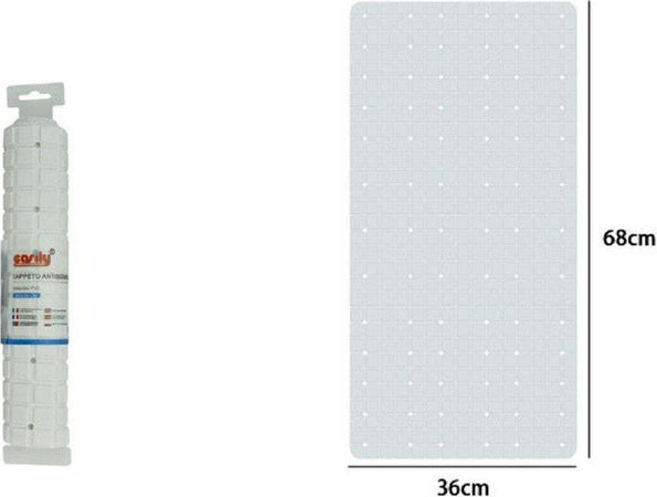 Tappeto Tappetino In Pvc Antiscivolo Vasca Da Bagno Doccia 68x36 Cm 79750 Bianco Casa, arredamento e bricolage > Accessori Bagno > Tappeti Doccia Trade Shop italia - Napoli, Commerciovirtuoso.it