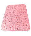 Tappeto Tappetino In Tessuto Effetto Sassi Per Arredo Bagno 45 X 75cm Rosa 69976