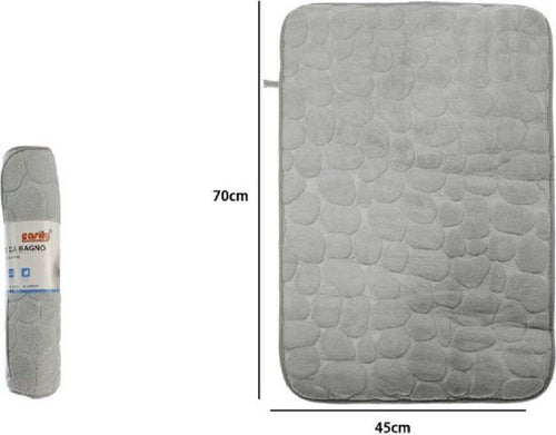 Tappeto Tappetino In Tessuto Effetto Sassi Per Arredo Bagno 45x70cm 79932 Grigio Casa, arredamento e bricolage > Arredamento > Tappeti Trade Shop italia - Napoli, Commerciovirtuoso.it