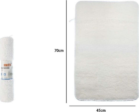 Tappeto Tappetino In Tessuto Morbido Per Arredo Bagno 45 X 70 Cm Bianco 79921 Casa, arredamento e bricolage > Arredamento > Tappeti Trade Shop italia - Napoli, Commerciovirtuoso.it